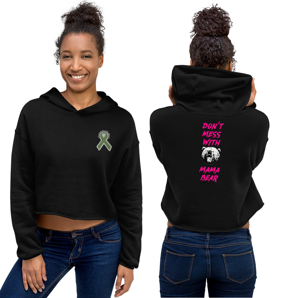 Madi x GC Baylor Bears Waiting Game Raw Hem Cropped Fleece Hoodie by Madi PREWETT TROUTT S / Black