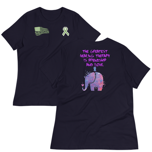 Healing from Friendship and Love - PTSD - Elephant - Women's T-Shirt