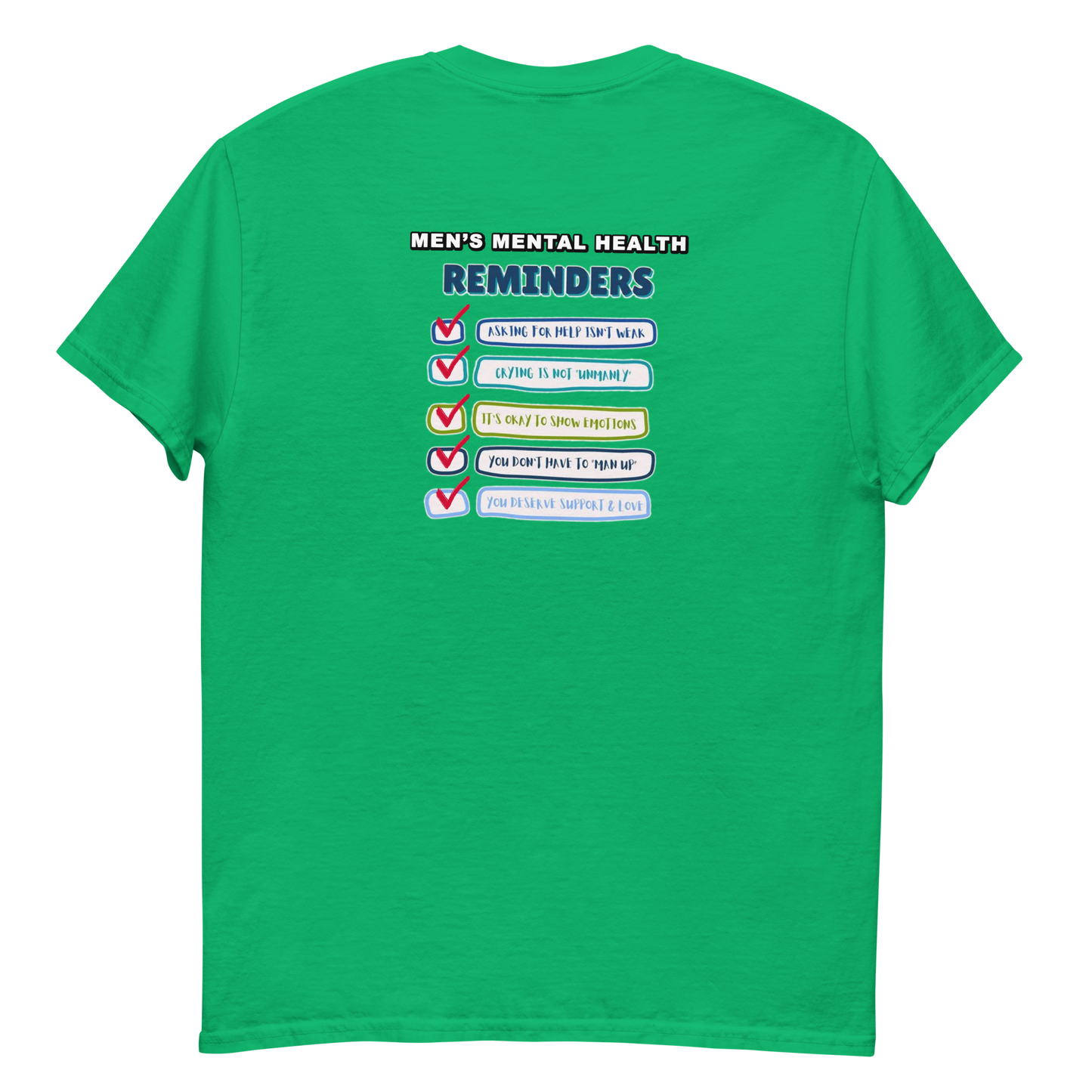 Men's Mental Health Reminders Men's T-Shirt