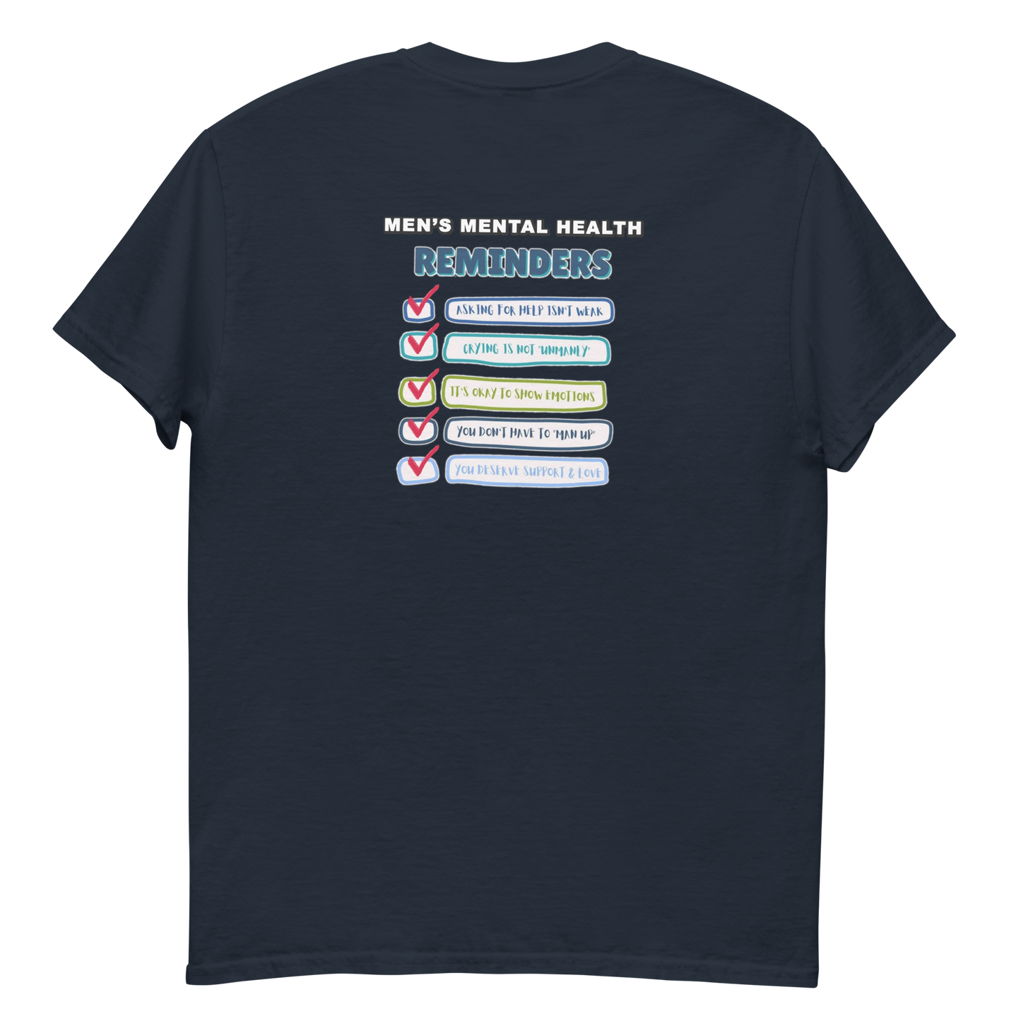 Men's Mental Health Reminders Men's T-Shirt