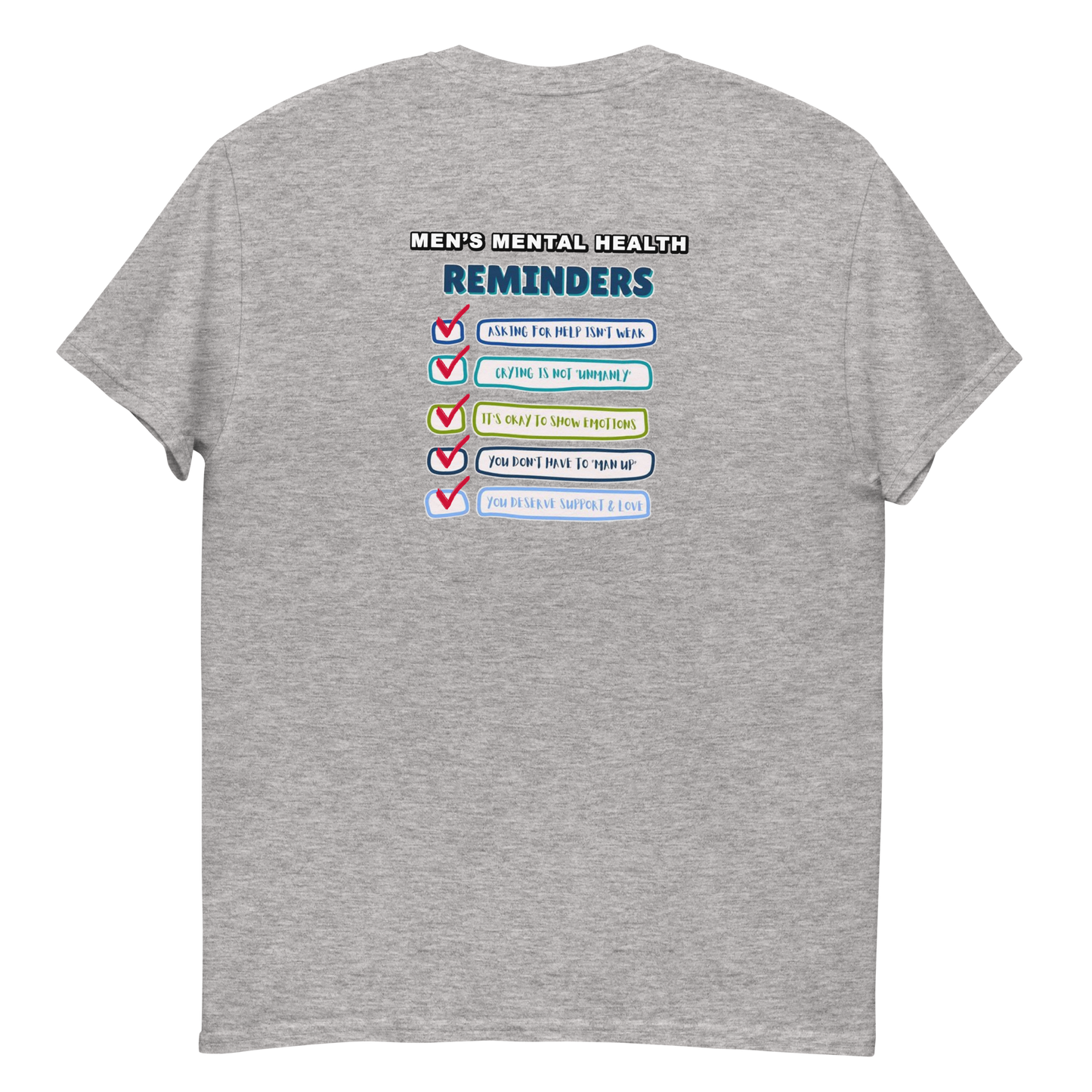 Men's Mental Health Reminders Men's T-Shirt