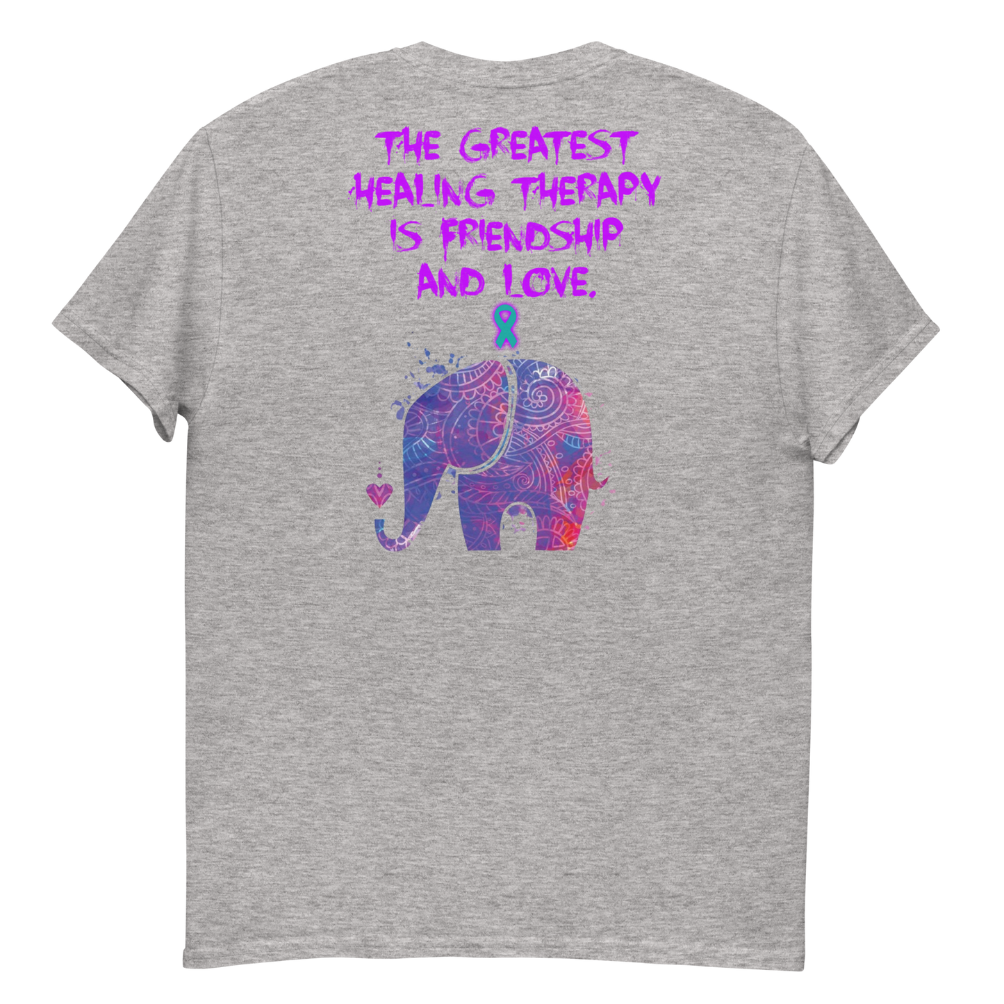 Healing from Friendship and Love - PTSD - Elephant - Men's T-Shirt