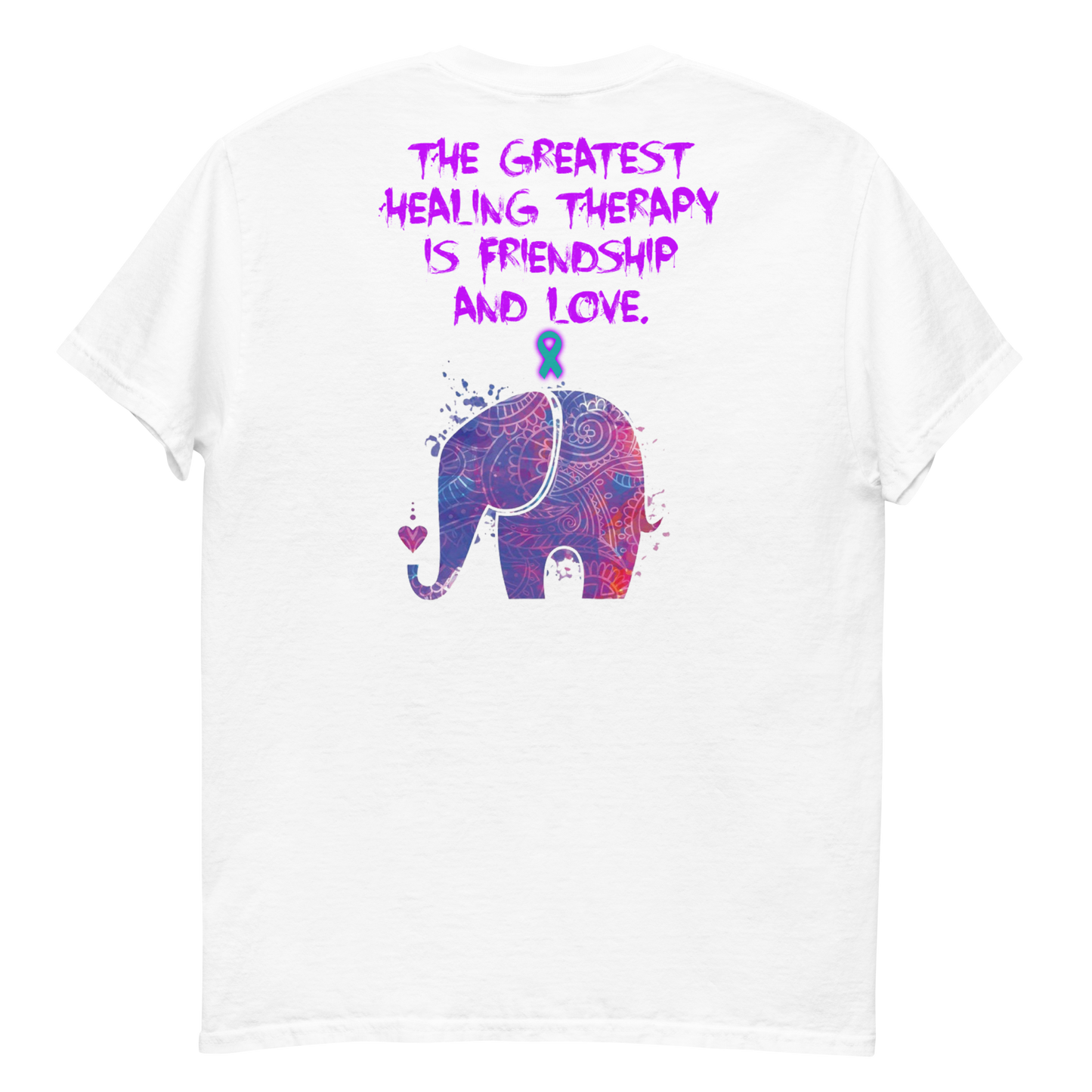 Healing from Friendship and Love - PTSD - Elephant - Men's T-Shirt