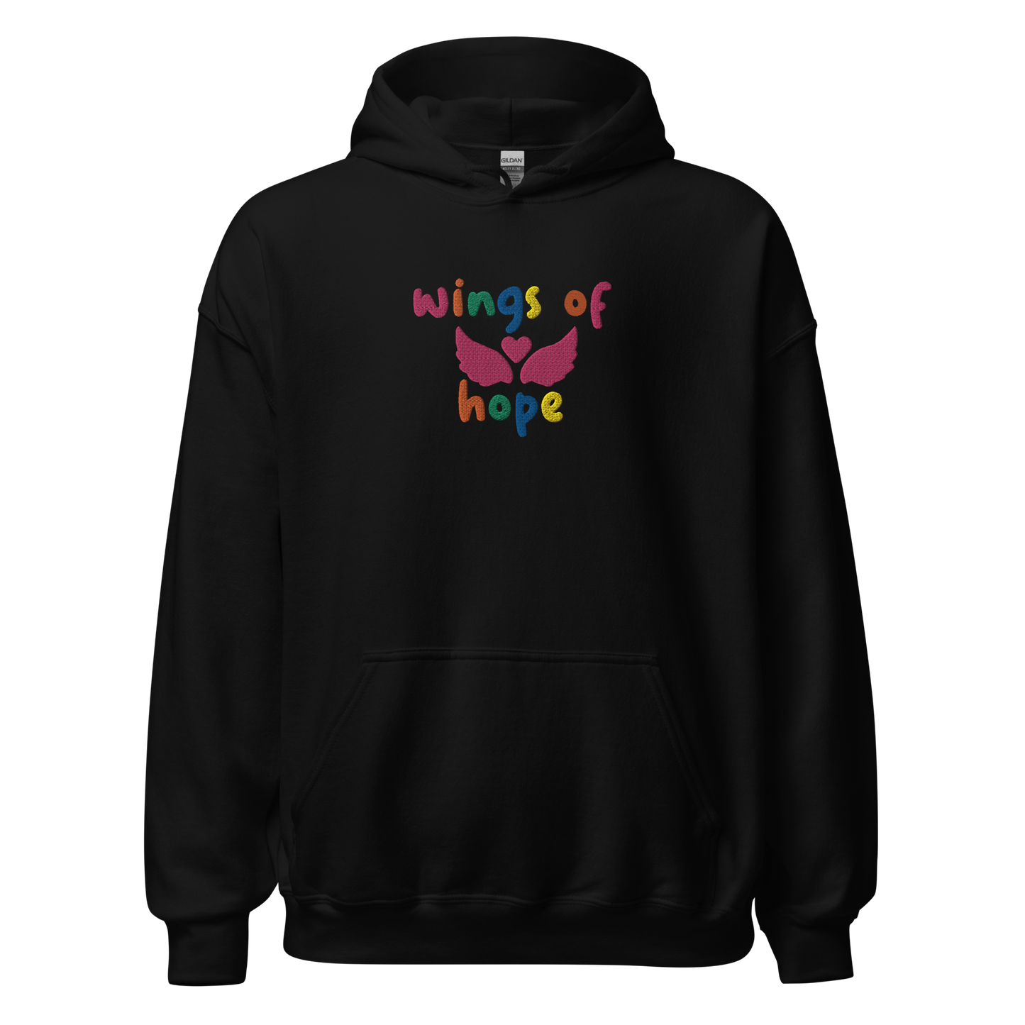 Wings Of Hope Embroidered Hoodie