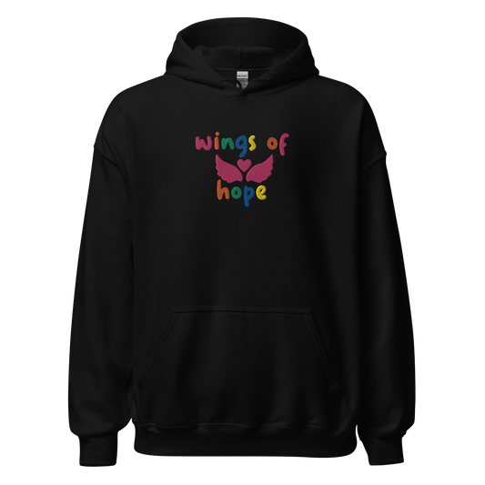 Wings Of Hope Embroidered Hoodie