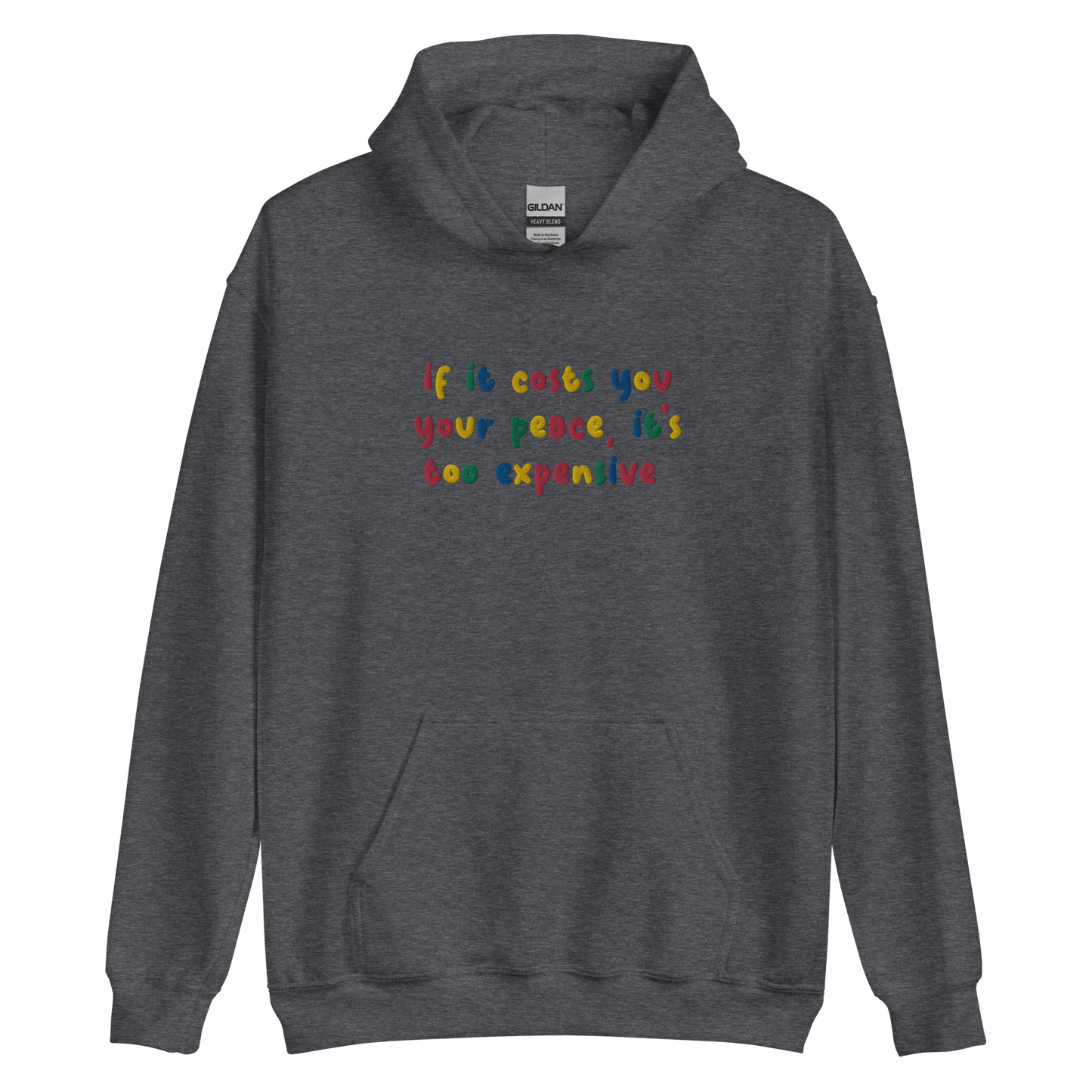 Cost Of Peace Embroidered Hoodie