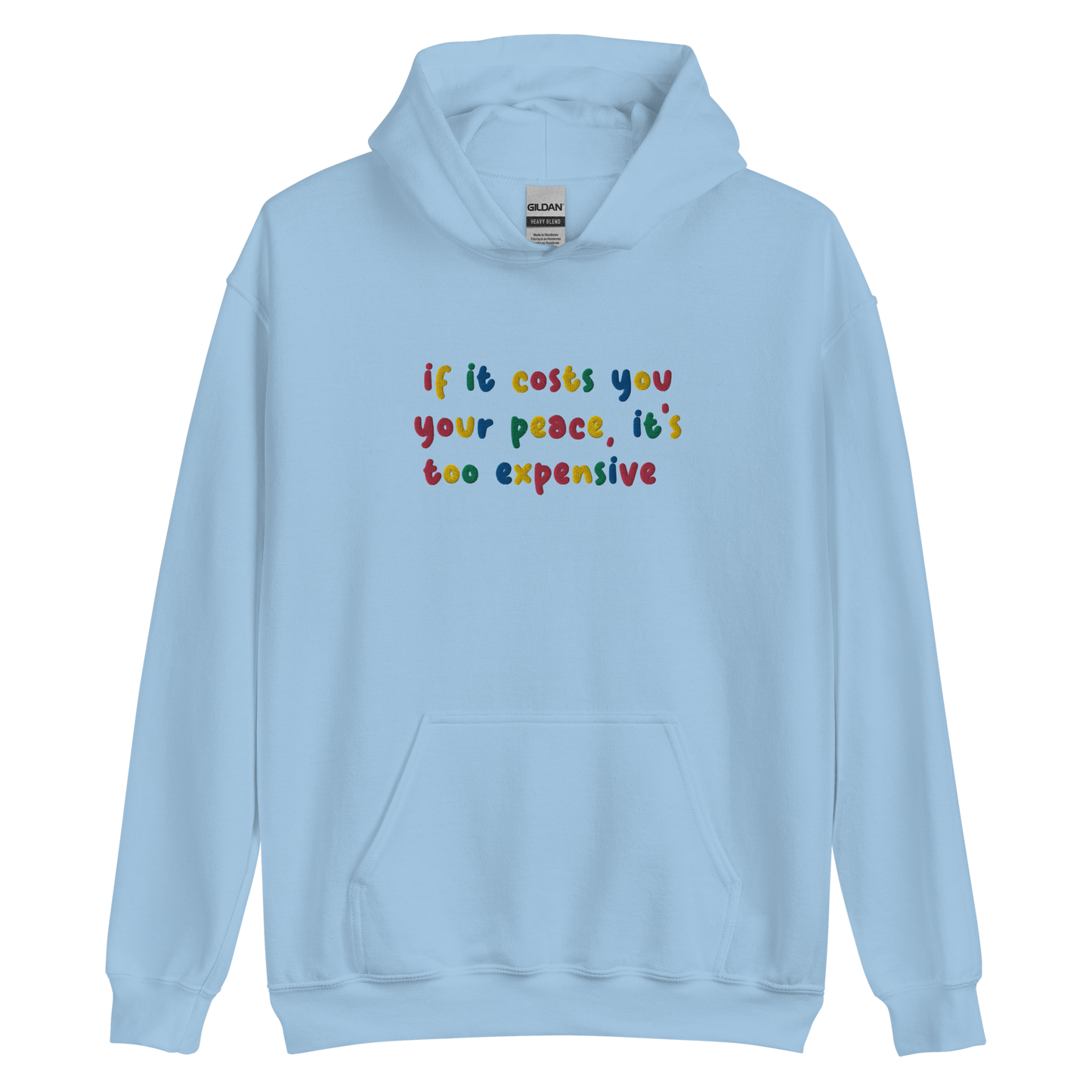 Cost Of Peace Embroidered Hoodie