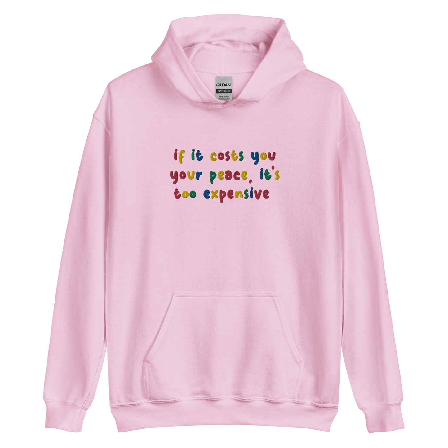 Cost Of Peace Embroidered Hoodie