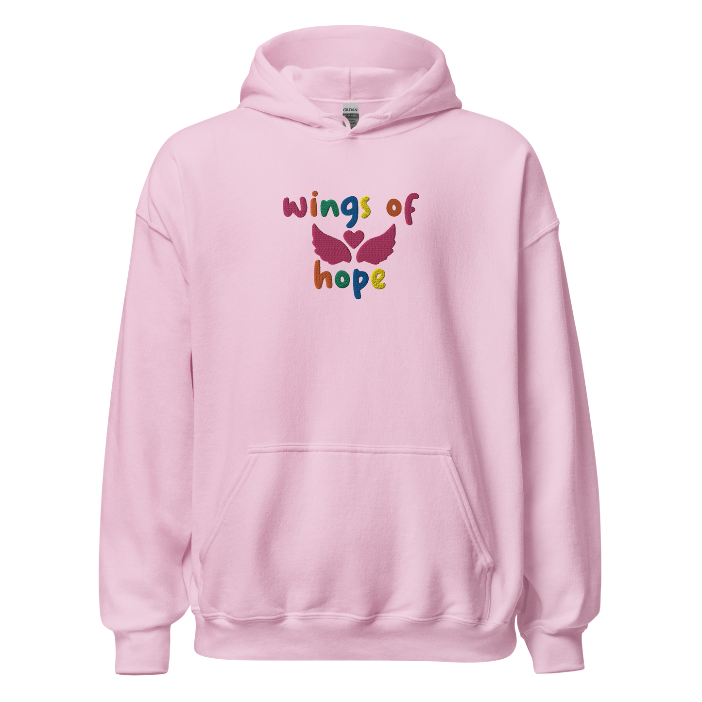 Wings Of Hope Embroidered Hoodie