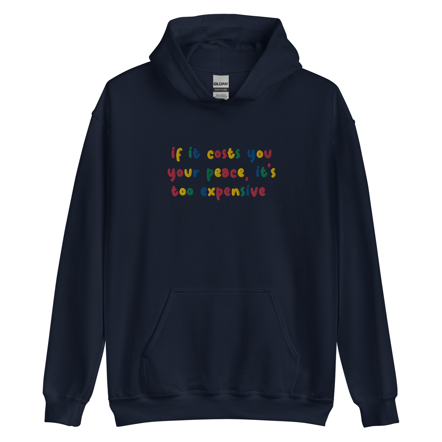 Cost Of Peace Embroidered Hoodie