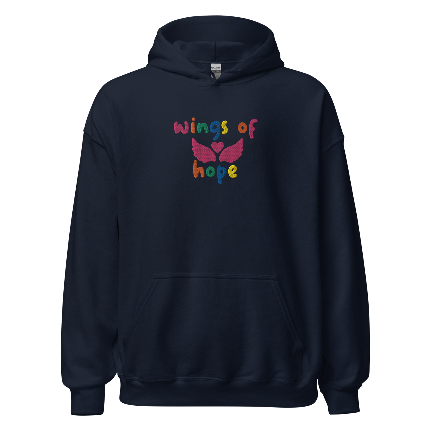 Wings Of Hope Embroidered Hoodie