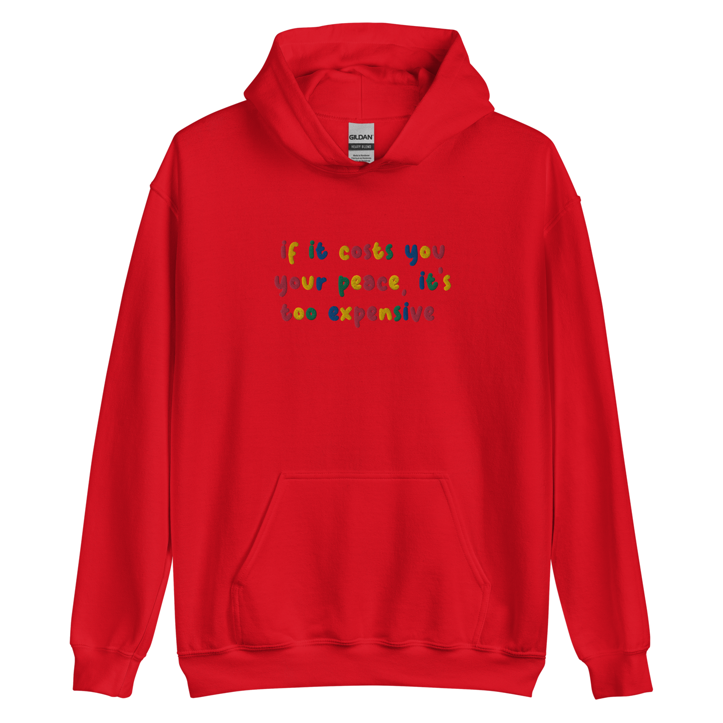 Cost Of Peace Embroidered Hoodie