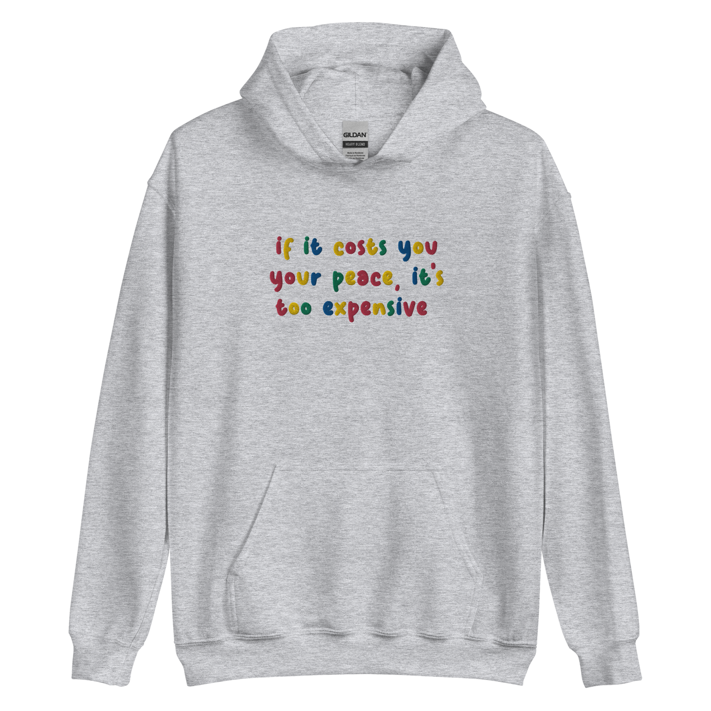 Cost Of Peace Embroidered Hoodie