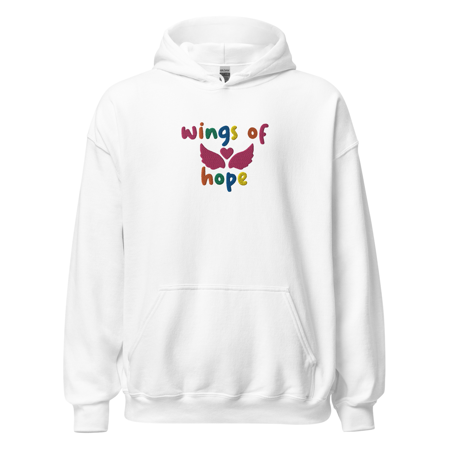 Wings Of Hope Embroidered Hoodie