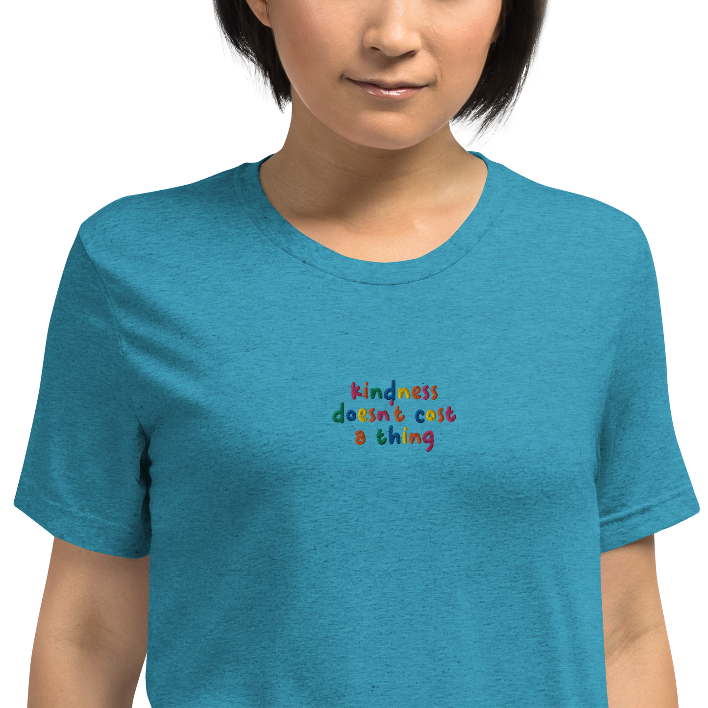 Kindness Doesn't Cost A Thing Embroidered Unisex T-Shirt