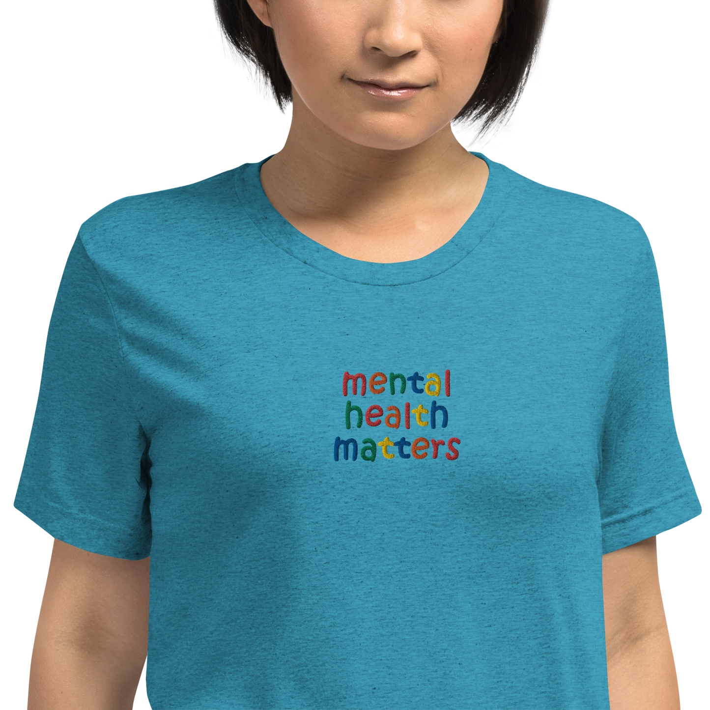 Mental Health Matters Embroidered Unisex T-Shirt