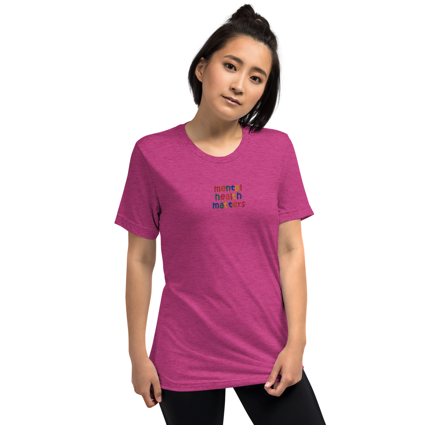 Mental Health Matters Embroidered Unisex T-Shirt