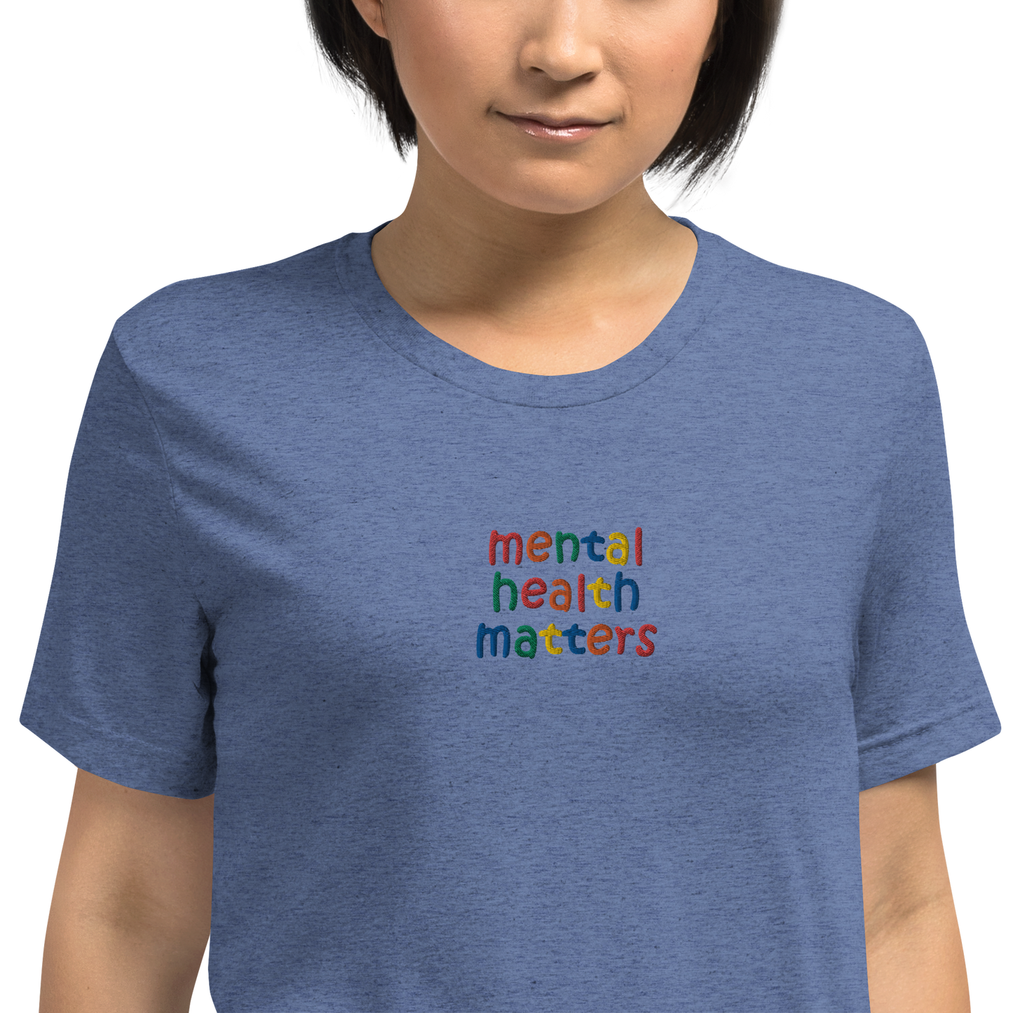 Mental Health Matters Embroidered Unisex T-Shirt