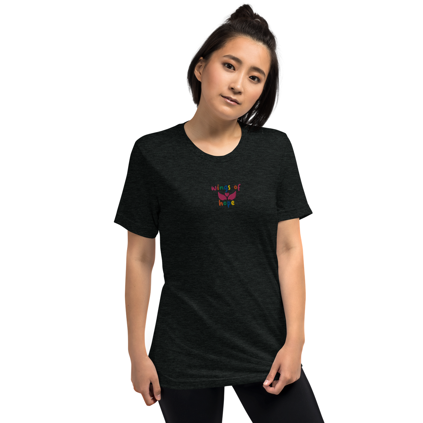 Wings Of Hope Embroidered Unisex T-Shirt