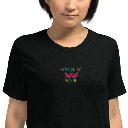 Wings Of Hope Embroidered Unisex T-Shirt