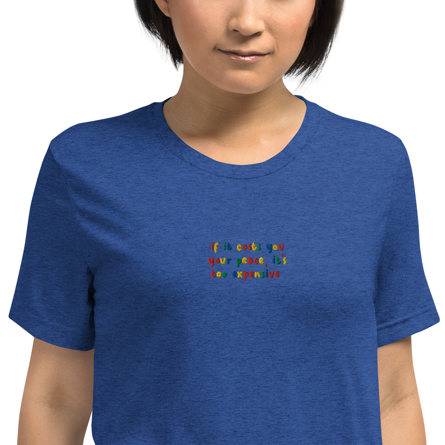 Cost Of Peace Embroidered Unisex T-Shirt