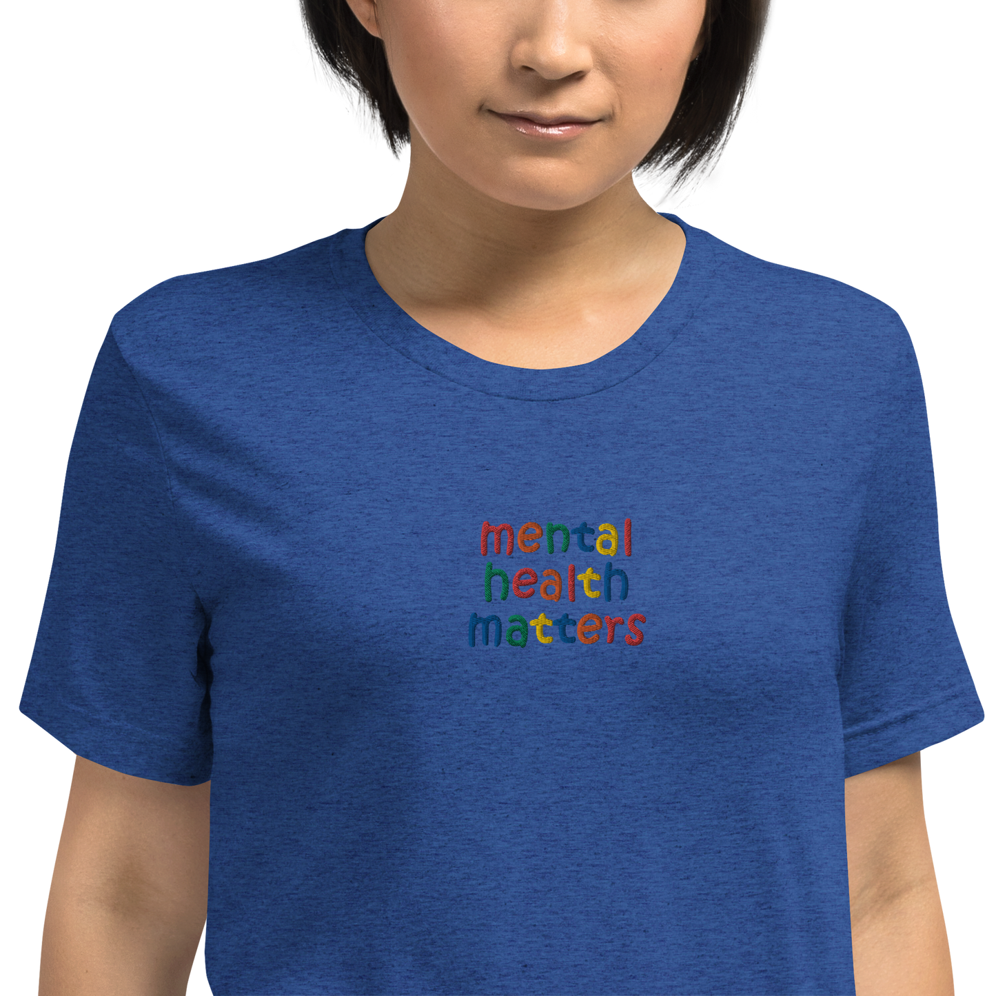 Mental Health Matters Embroidered Unisex T-Shirt