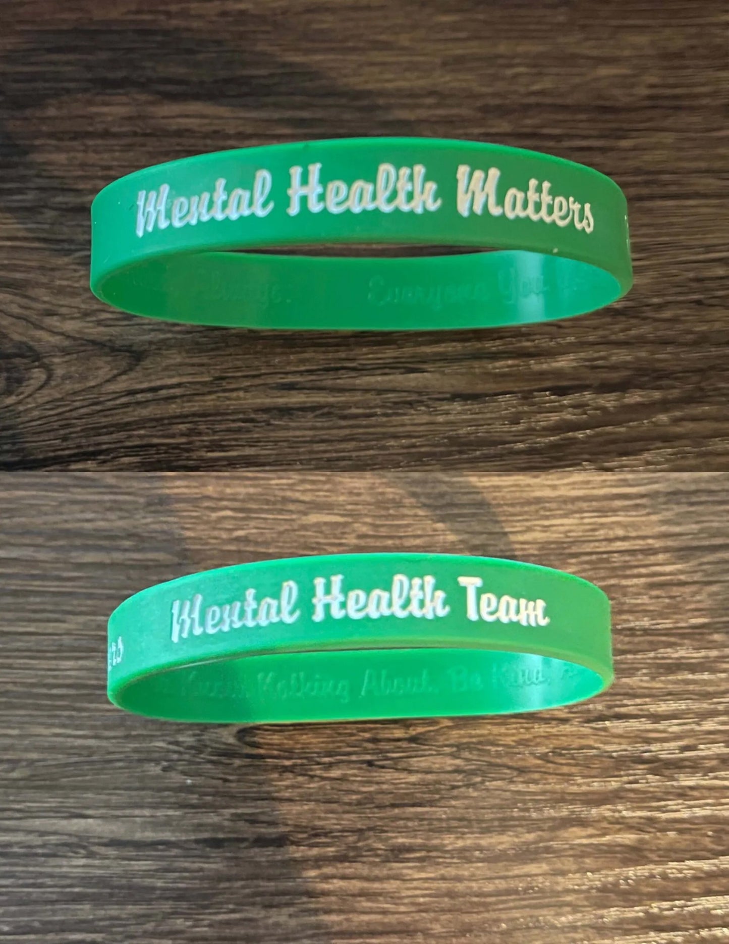 Mental Health Team Rubber Bracelets