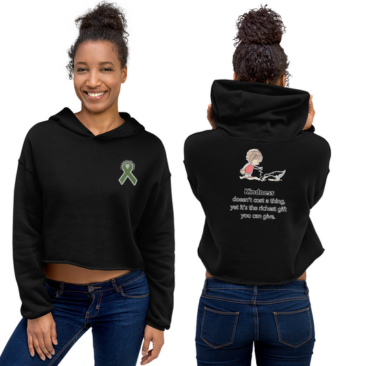 Kindness Doesn't Cost A Thing Womens Crop Hoodie
