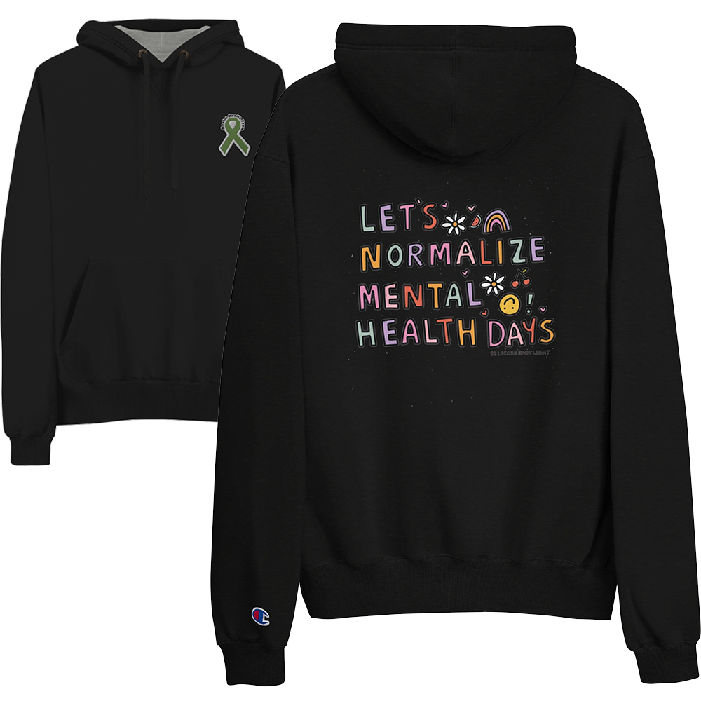 Lets Normalize Mental Health Days Mens Champion Hoodie