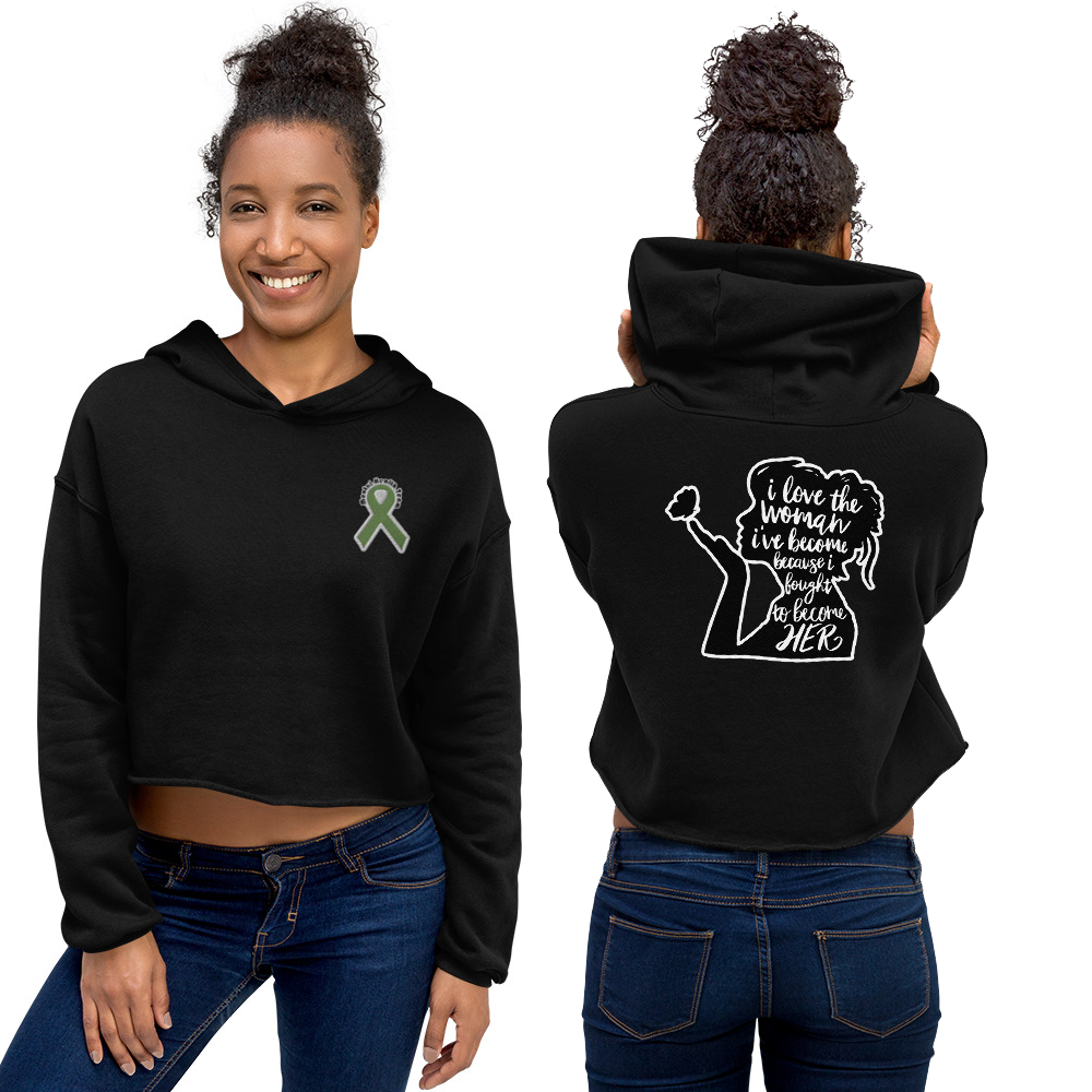 The Fighter Womens Crop Hoodie