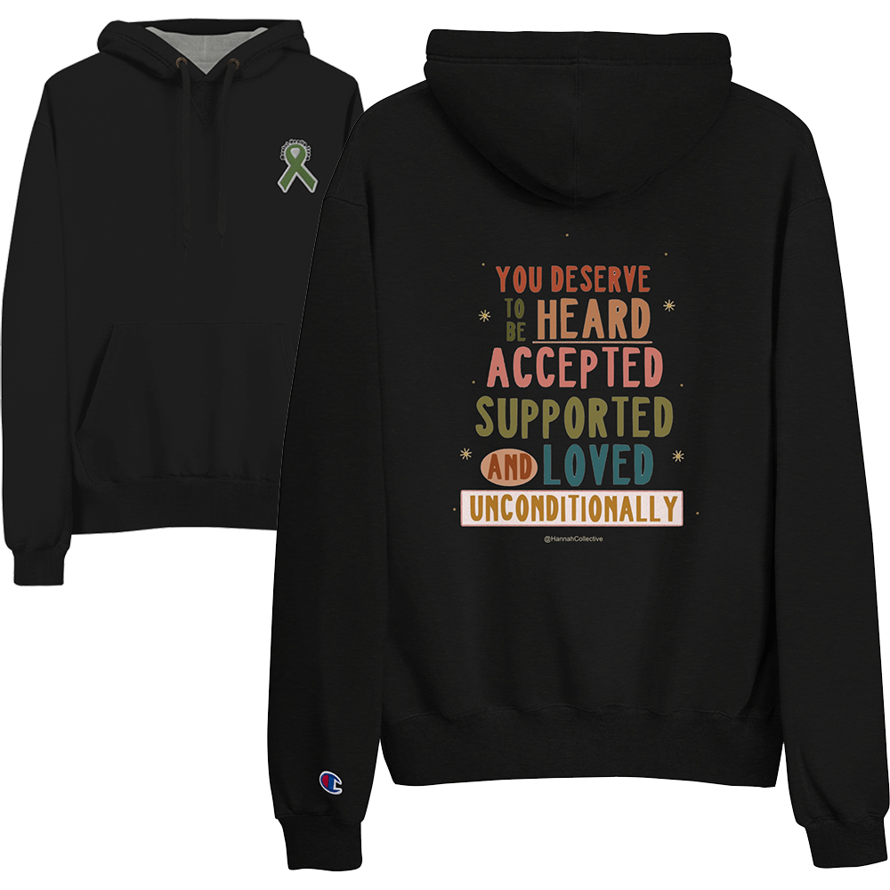 You Deserve To Be Heard Mens Champion Hoodie