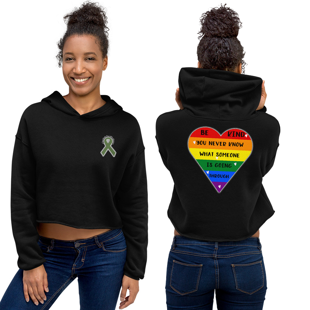 Be Kind Womens Crop Hoodie