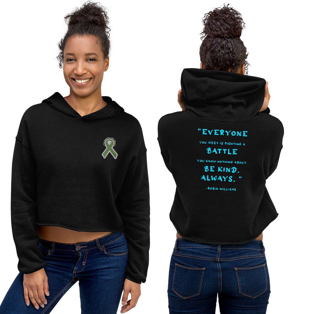 Be Kind, Always Womens Crop Hoodie