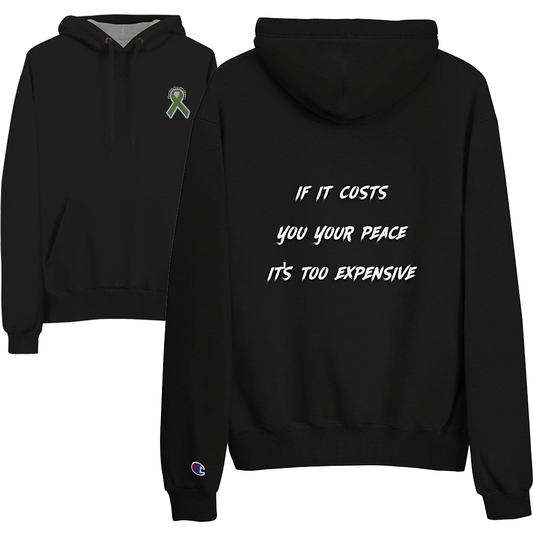 Cost Of Peace Mens Champion Hoodie