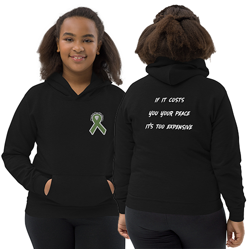 Cost Of Peace Kids Hoodie