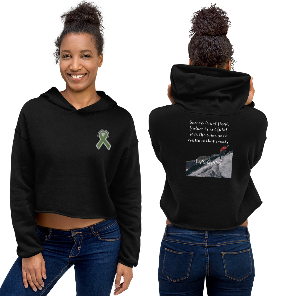 Courage Womens Crop Hoodie