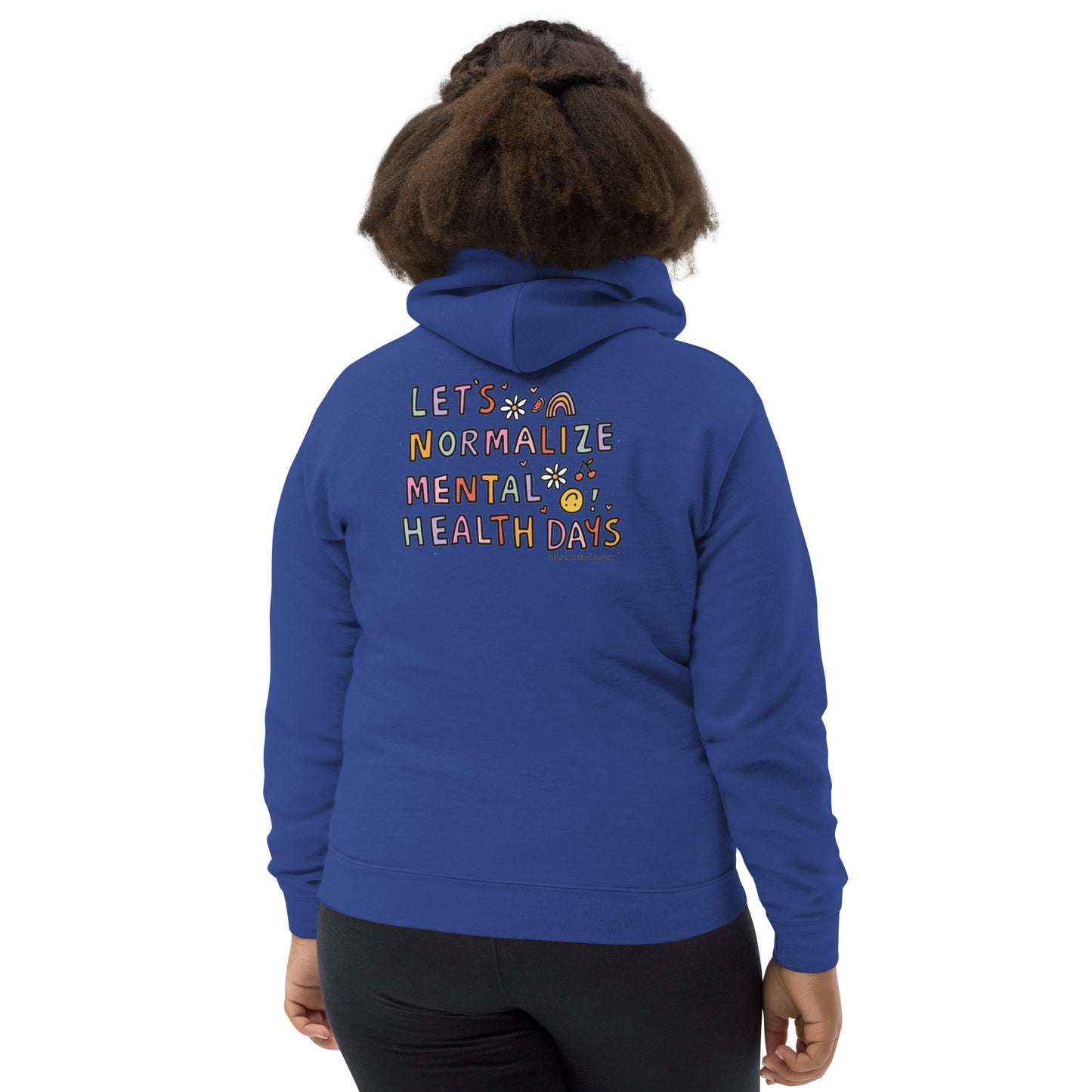 Lets Normalize Mental Health Days Kids Hoodie