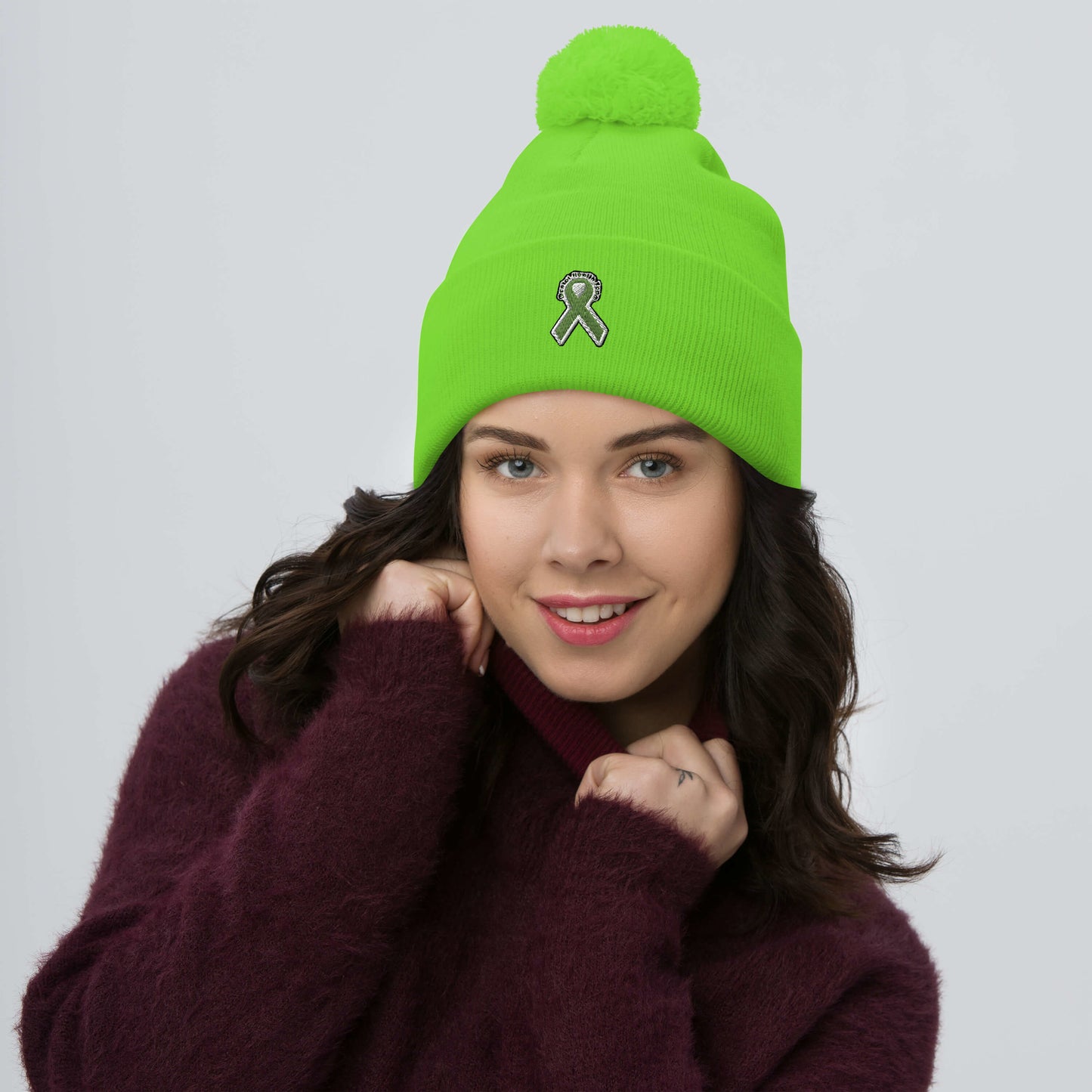 Mental Health Team Pom-Pom Beanie