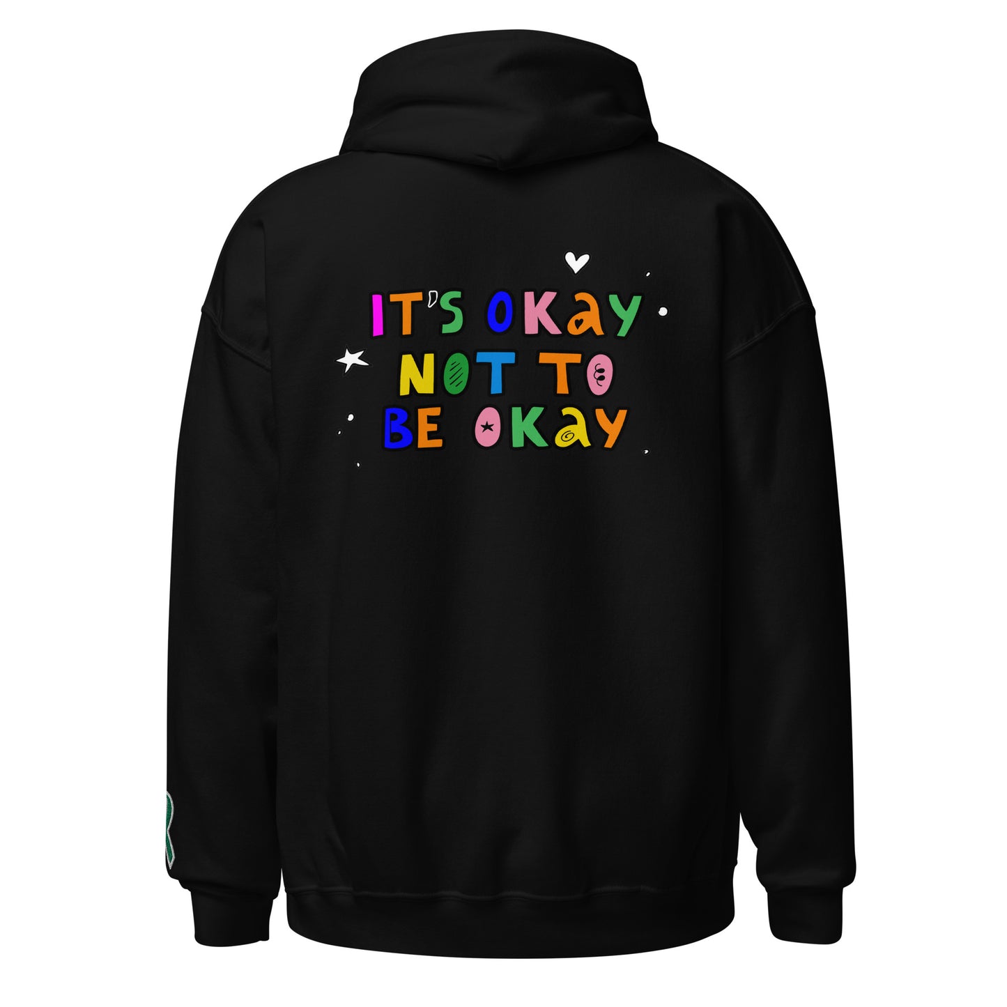 It's Okay Not To Be Okay Embroidered Unisex Hoodie