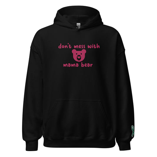 Don't Mess With Mama Bear Embroidered Unisex Hoodie