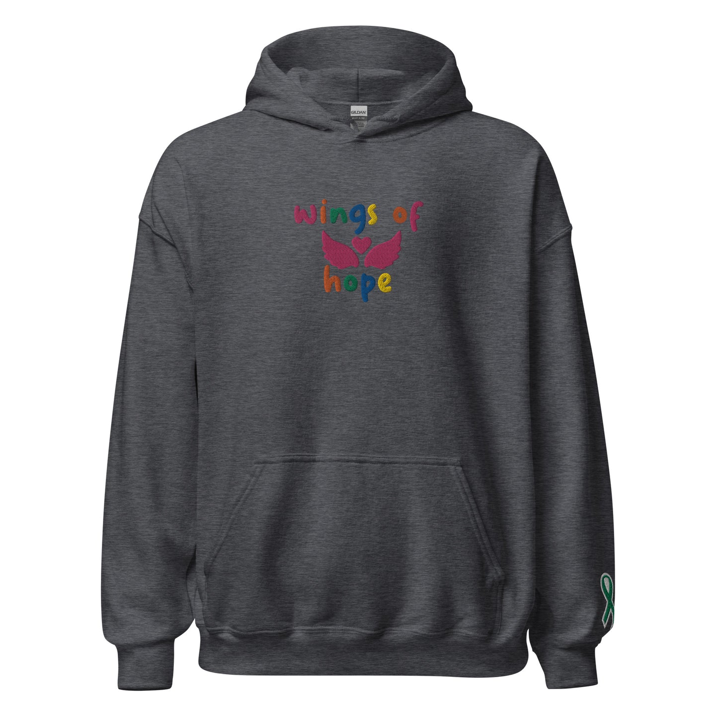 Wings Of Hope Embroidered Unisex Hoodie