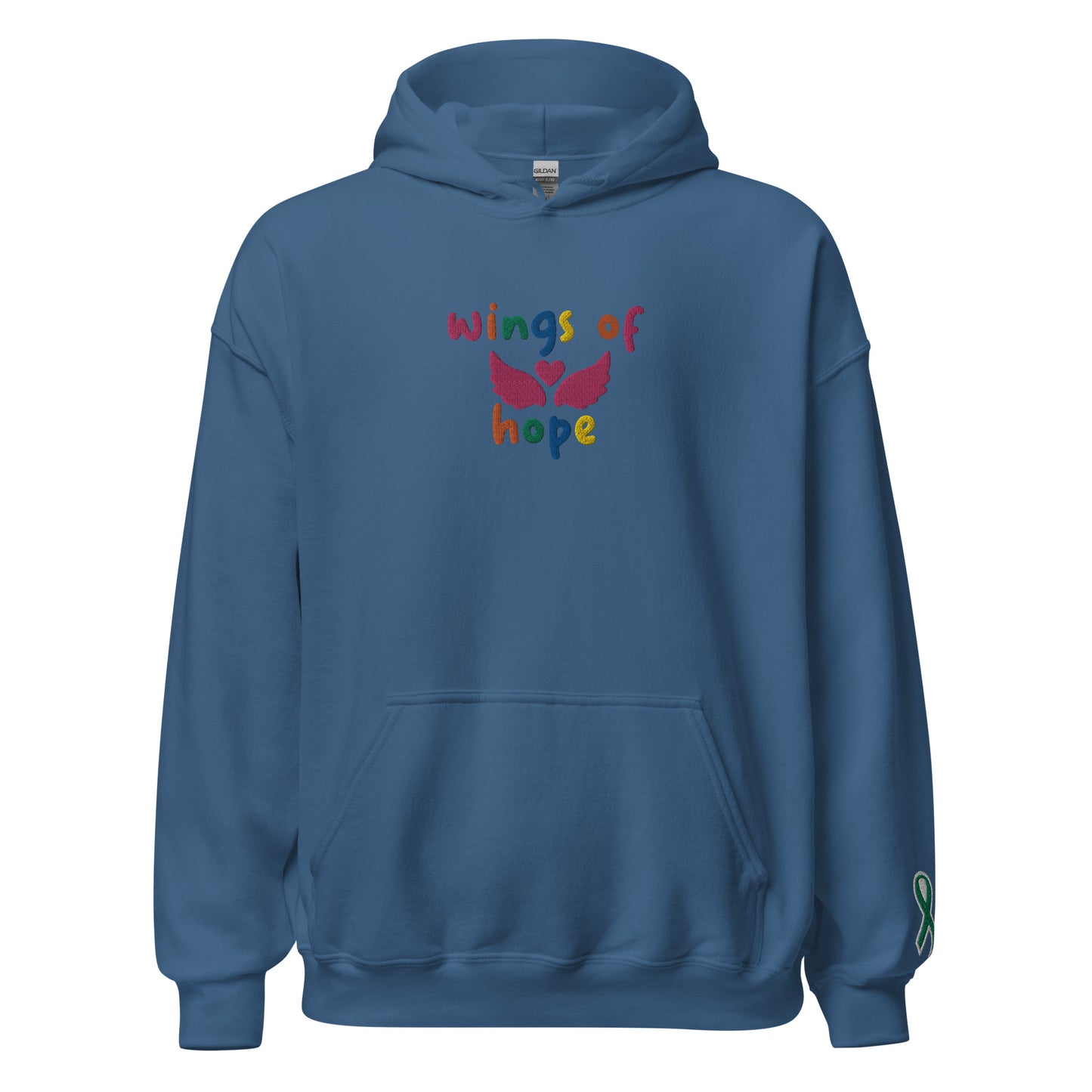 Wings Of Hope Embroidered Unisex Hoodie