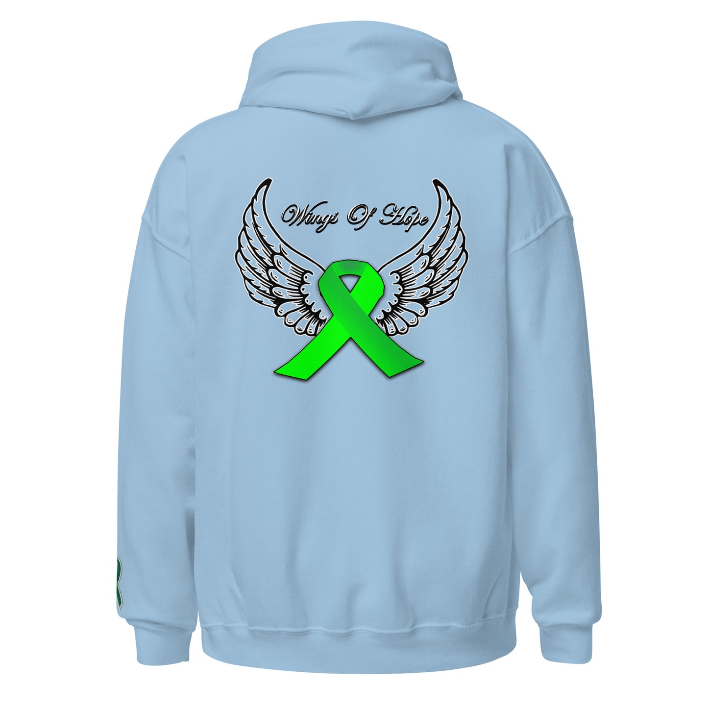 Wings Of Hope Embroidered Unisex Hoodie