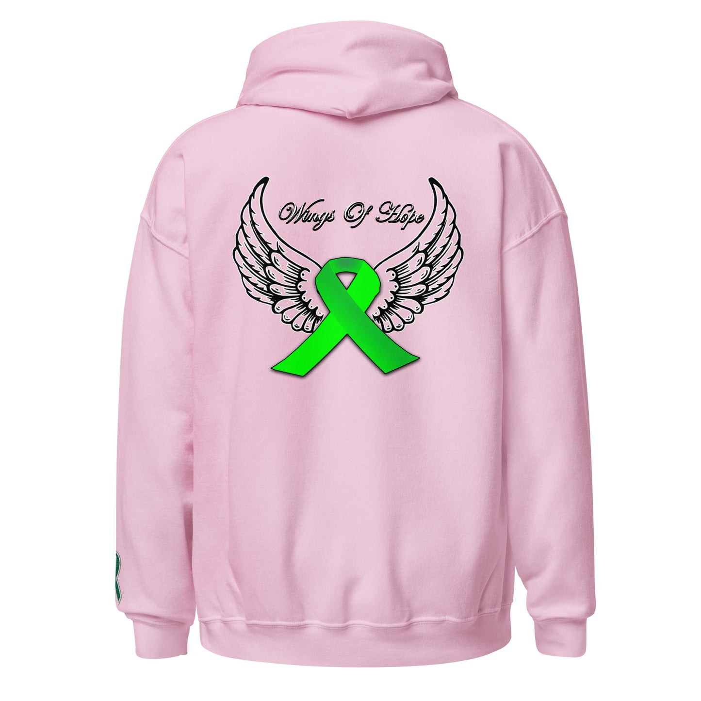 Wings Of Hope Embroidered Unisex Hoodie