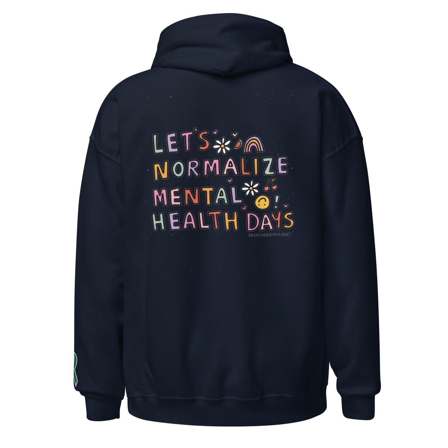 Let's Normalize Mental Health Days Embroidered Unisex Hoodie