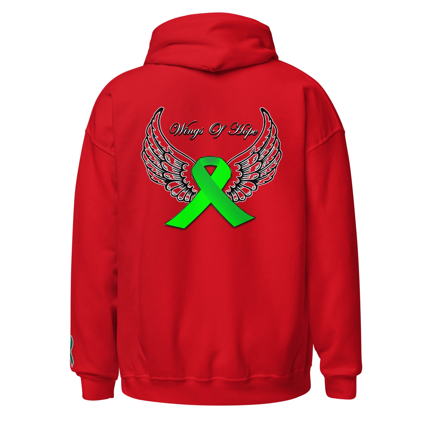 Wings Of Hope Embroidered Unisex Hoodie