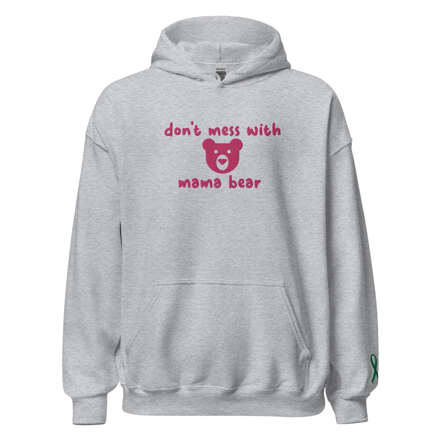 Don't Mess With Mama Bear Embroidered Unisex Hoodie