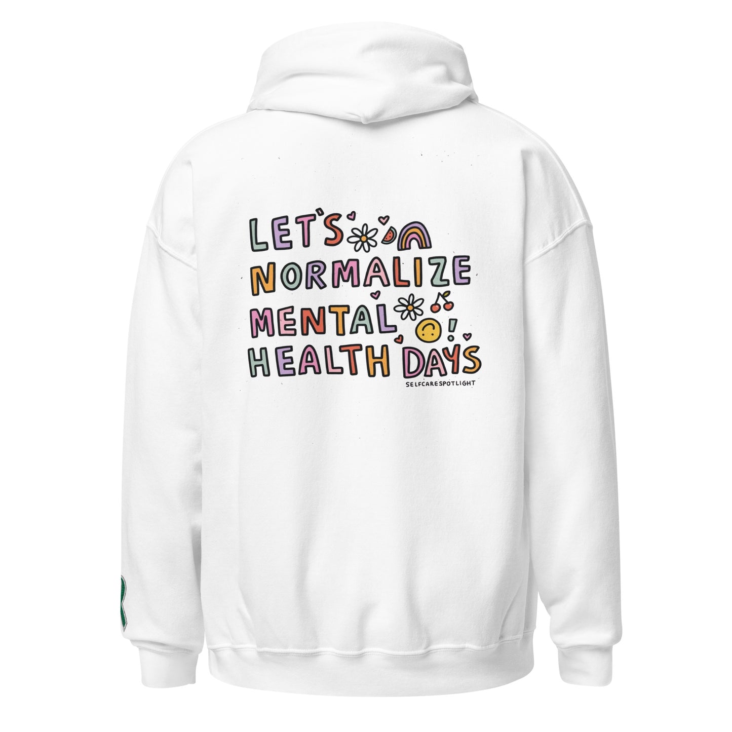 Let's Normalize Mental Health Days Embroidered Unisex Hoodie