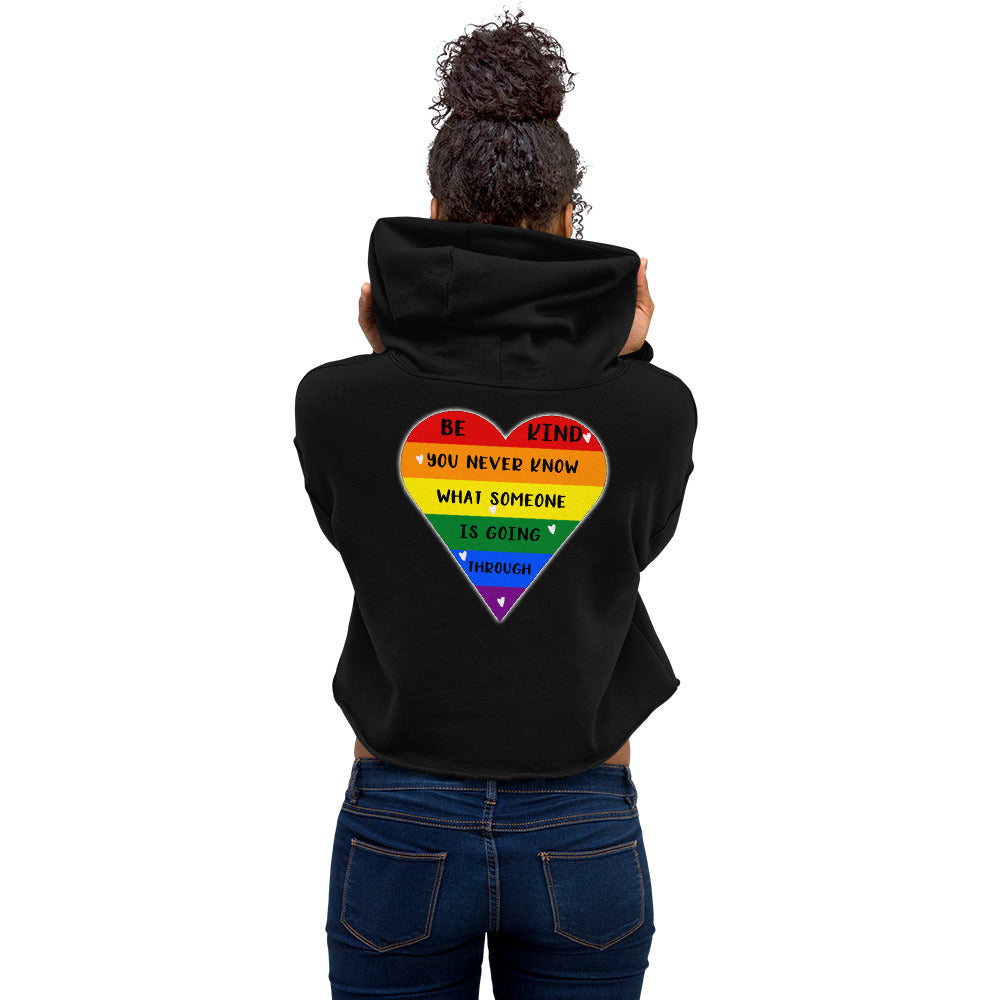 Be Kind Womens Crop Hoodie