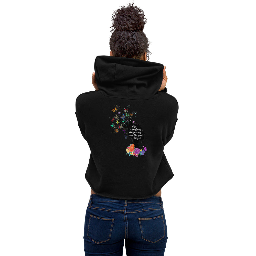 Believe In Yourself Womens Crop Hoodie